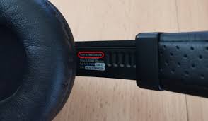 Headphone label example